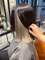 フリック 堺東店(FLICK)&nbsp;ホワイトベージュ/インナーカラー/ミディアム/堺東