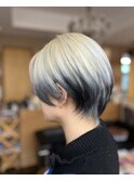 明度差を活かしたハイトーンショート