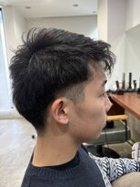 ヘアメイクアクト 都賀店&nbsp;クセを味方に！メンズ無造作ショートマッシュ