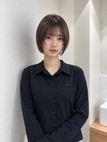 フォト 新宿三丁目(foto)&nbsp;髪質改善縮毛矯正地毛風ストレート切りっぱなしボブ