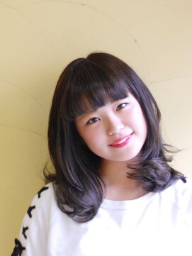 バグ 恵比寿(Bug) #鎖骨ミディ#伸ばしかけ#ナチュラルボブ#デジタルパーマ