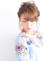 アレンジ☆厚めバングで大人可愛く♪
