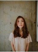 ゆるくしゃ空気感ロング～涼しげヘアー～
