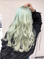 トルネード(TORNADO)&nbsp;エメラルドグリーングラデーション 派手髪緑 グリーンヘアカラー