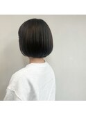 《TOPHAIR 玉島店/ ぱん》ミニボブ×カーキブラウン