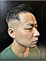 ヒロギンザ 神田店(HIRO GINZA)&nbsp;サイドパート 七三分け スキンフェード