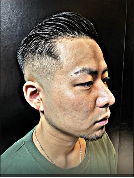 ヒロギンザ 神田店(HIRO GINZA) サイドパート 七三分け スキンフェード