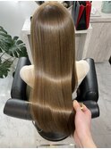 【髪質改善】ブリーチ無しベージュ×R.HAS XE×Glosstify