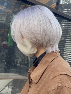 プネル(punel) ホワイトヘア/メンズシルバー