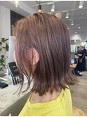 ケアブリーチ×ピンクベージュ