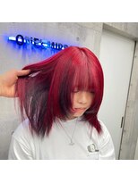ワンズミラー 海老名店(ONE's MIRROR) 黒髪/前髪パーマ/グレーベージュ/レイヤーロング/ダブルカラー