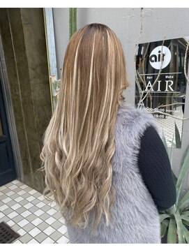 エアー(AIR) シールエクステ10枚+編み込みエクステ80本