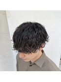 波巻き風シャドウパーマ
