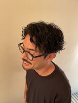 波巻きスパイラルパーマツイストスパイラルパーマメンズカット栄
