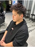 波巻きツイストスパイラルパーマ/フェザーパーマ/眉毛/メンズ