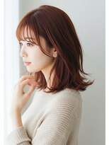 アントワープトーキョー(antwerp TOKYO)&nbsp;30代40代50代外ハネミディアムレイヤー暖色系カラー髪質改善艶髪