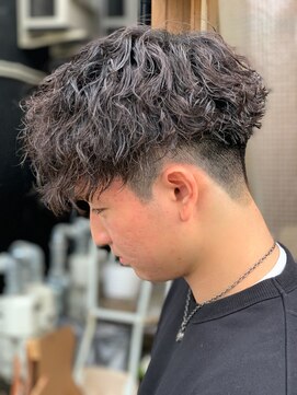 エルマーク 豊中(L-MARK) ツイストスパイラル波巻きパーマスパイラルパーマパーマメンズ