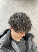 メンズ波巻きパーマ