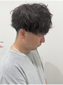 メンズマッシュパーマルーズパーマスパイラルパーマ刈り上げ