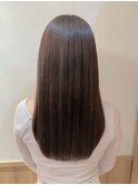 20代30代◎自然な縮毛矯正ロング×流れる前髪