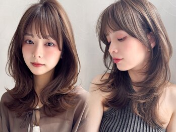 アグノス 青山(Agnos)の写真/【小顔見せ◎】卓越したカット技術で似合うが見つかる。印象を決める顔周りのカットはAgnosにお任せ♪