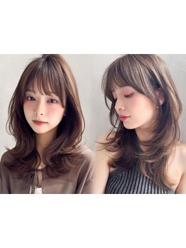 【小顔見せ◎】卓越したカット技術で似合うが見つかる。印象を決める顔周りのカットはAgnosにお任せ♪