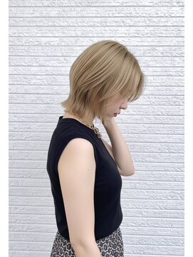 ノア 京都桂川(Noix) ミルクティーベージュ　切りっぱなしボブ