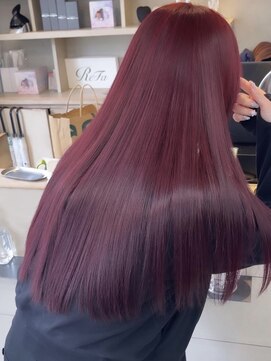 ジュイル ハラジュク(JEWIL HARAJUKU) 10代20代30代ブリーチなしボルドーカラー