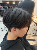 ダウンパーマ/センターパート/ニュアンスパーマ/韓国/橋本修杜