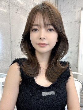アイヴィ 表参道(IVY) ブリーチなしダブルカラー透明感グレージュ