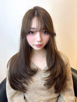 ルーム(Room) ブリーチなしダブルカラー/顔まわりレイヤー/レイヤーカット