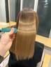 【ブリーチ毛対応】髪質改善ケラフェクトストレート+トリートメント ¥27,500