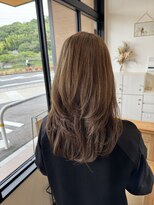 トップヘアー 西古松店(TOP HAIR) くびれレイヤー×オリーブベージュ