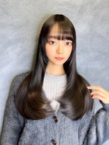 ユアーズヘア 仲町台店(youres hair)&nbsp;髪質改善トリートメントで叶う美髪ストレート　艶髪　前髪
