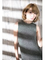 エヌアンドエーコンティ(N&A CONTi)&nbsp;ボブショート×キャメルベージュ×ボブスタイル