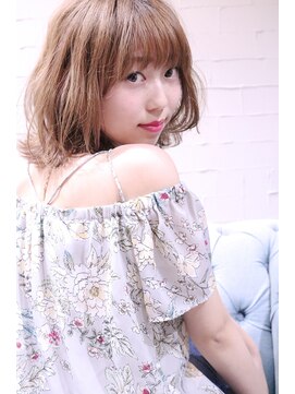 ホラン(HoLan) 【HoLan】外人風パーマ☆ラフカール☆ミルクティーベージュ