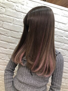 アンククロス 表参道(ANKH CROSS) ココアベージュ×ピンクメッシュ 【ANKH CROSS 表参道】