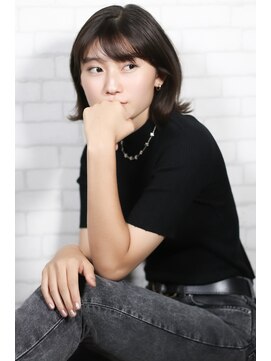 ヘアメイク アヴァロン 橋本店(HAIR MAKE Avalon) 【Avalon橋本】大人可愛い切りっぱなしボブ［橋本駅/緑区橋本］