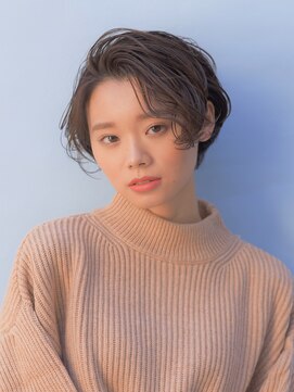 パール(PearL) 【PearL】ワンカールパーマ/ブルーブラック/ニュアンスショート