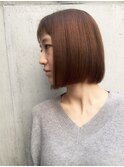 大人かわいい小顔☆無造作カール×前下がりフェミニンボブ