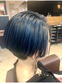 ネイビーブラックショートスタイル【延山styling】