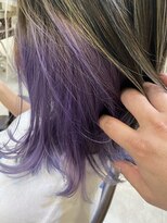 ヘアーサロン イルア 北越谷(hair salon I'LUNA)&nbsp;インナーカラーパープル