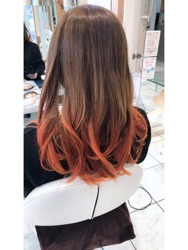 ル クール 宮内店(Le Coeur) オレンジカラーグラデーション