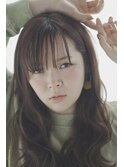 小顔似合わせ☆シースルーバング×大人ガーリーロブ