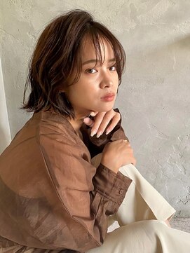 エニー(ennie') ナチュラルウェーブ◇切りっぱなしボブ【緑地公園/千里山/江坂】