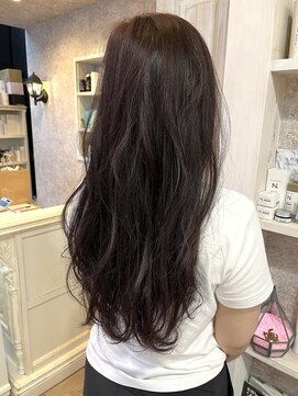 キャアリー(Caary) 福山美容室caary大人気イルミナカラー　ダークピンクカラー