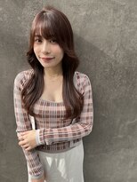 ロンド ストラーダ 心斎橋(Lond strada)&nbsp;韓国前髪顔周りロング×デザインカラー[心斎橋/髪質改善]