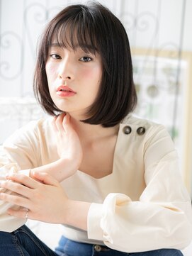 エイトサロン 八潮(8salon) 八潮/髪質改善/ウザバング×ダークアッシュのワンカールボブf