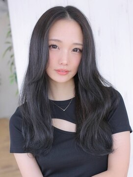 アグ ヘアー エン 郡山開成店(Agu hair en) 《Agu hair》大人クールな黒髪女神ロング