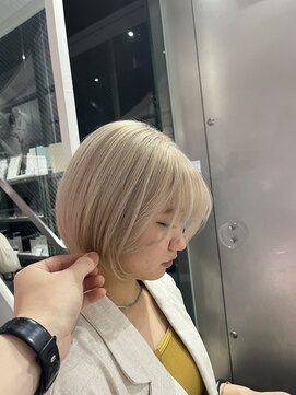 シェリ ヘアデザイン(CHERIE hair design) 福岡 ブリーチ ベージュ グレージュ ダブルカラー ハイライト